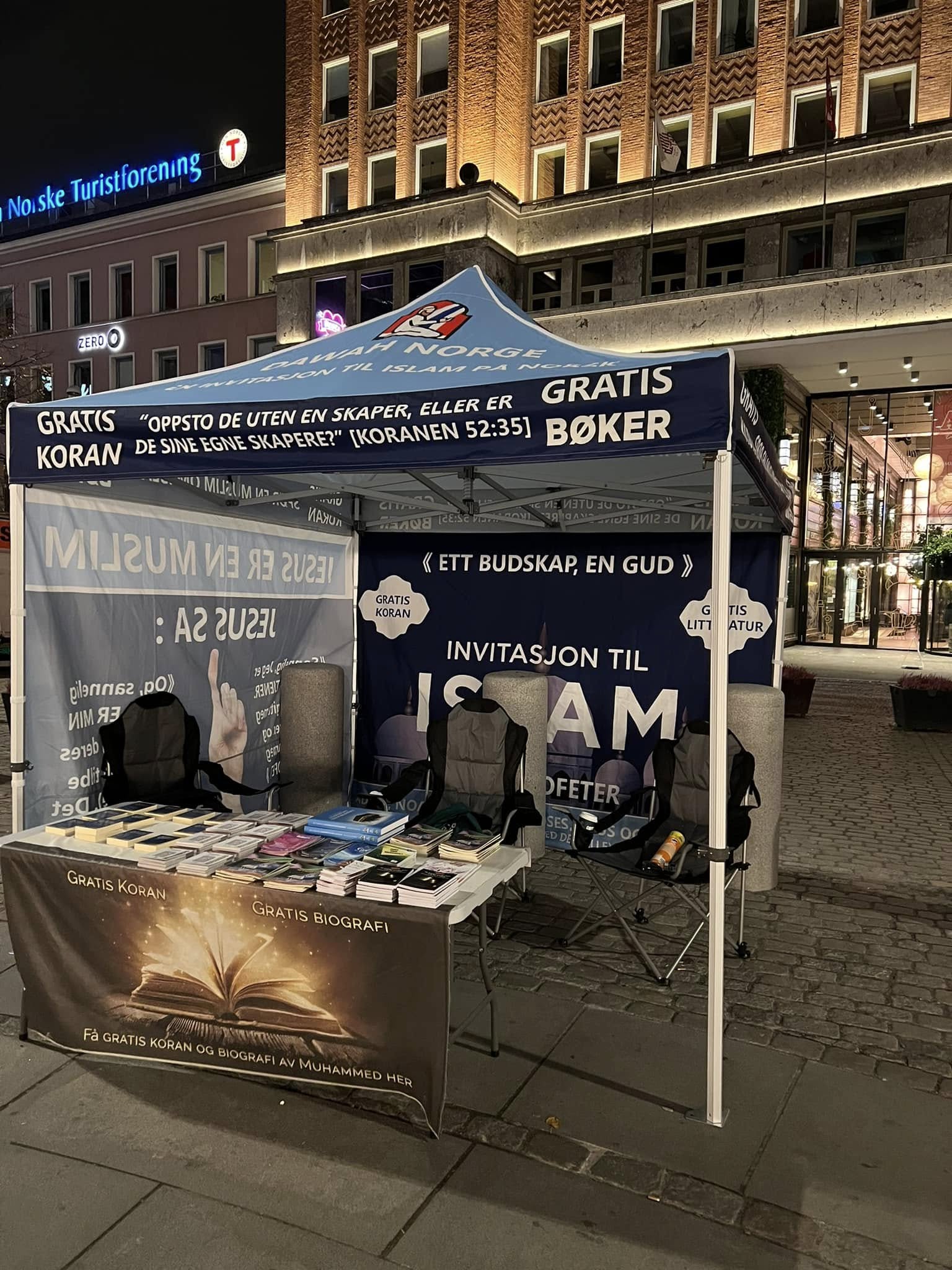 Dawah stand in Norway