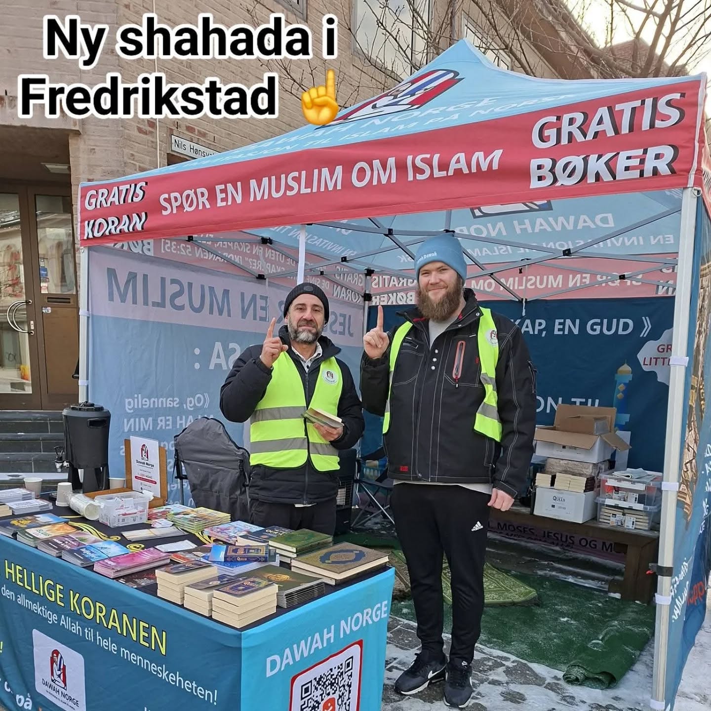 Dawah stand in Norway